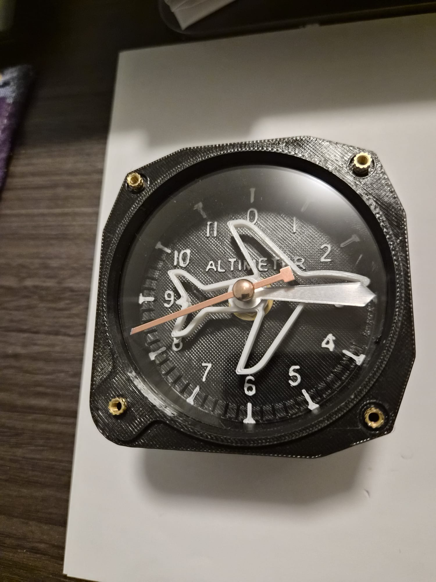 Black Silver Clock Original