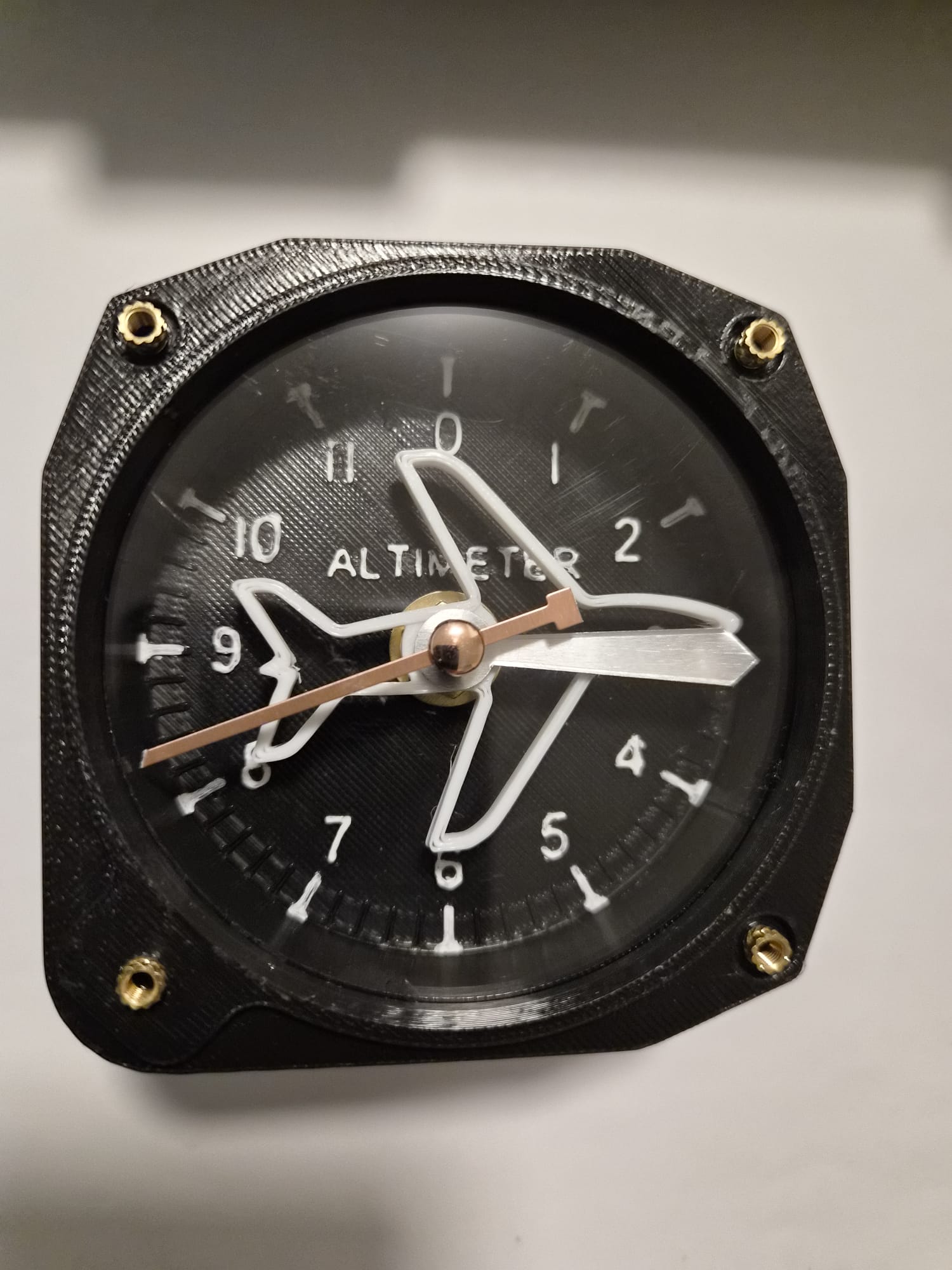 Black Silver Clock Original